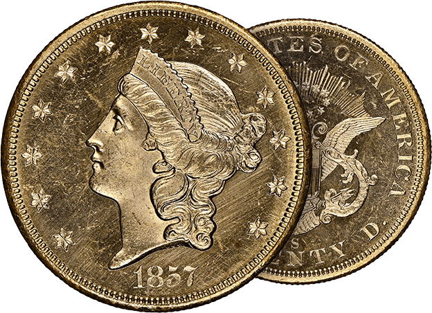 1857-S $20